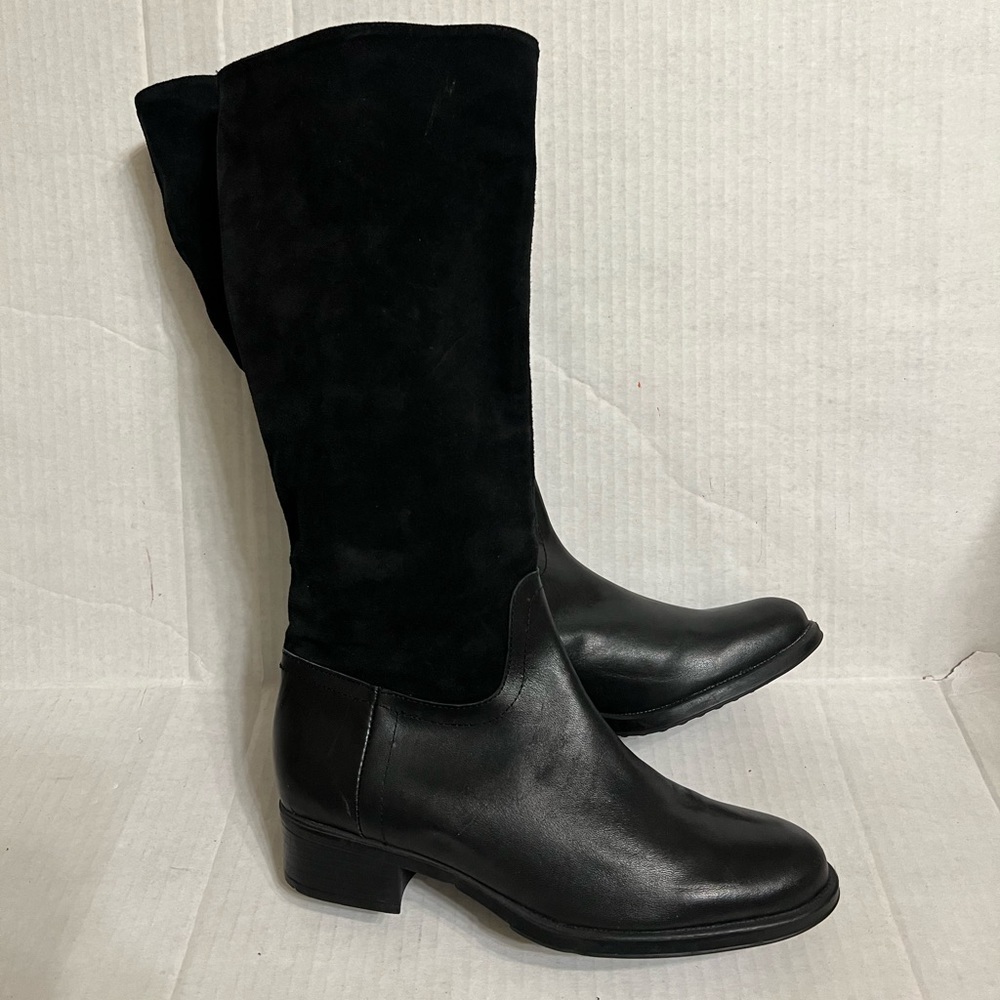 HELENE ROUGE Made In Spain Suede Tall Shaft Boots - Picture 3 of 16